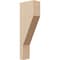 Ekena Millwork 3"W x 6"D x 18"H Thin Clemmons Rough Cedar Woodgrain TimberThane Corbel, Primed Tan CORUR03X06X18CLERCPR - alternate 1